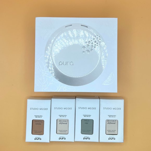 Pura Accents New Pura Diffuser Device Set Nwt W4 Refills Studio